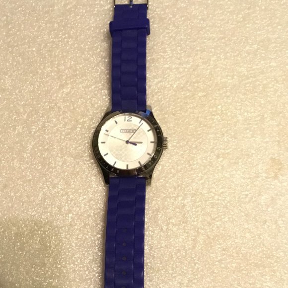 Very nice Coach watch with blue band main image 4
